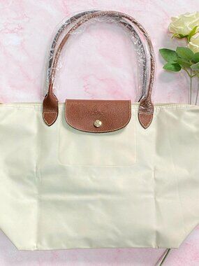 Women's Longchamp Paper white large tote bag